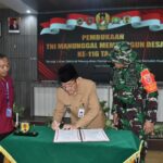 Penandatangan Dan Penyerahan Pekerjaan TMMD ke-116 dari Pemkab HST kepada Dandim 1002/HST Penandatangan Dan Penyerahan Pekerjaan TMMD ke-116 dari Pemkab HST kepada Dandim 1002/HST