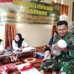 Wujudkan Keluarga Berkualitas, Satgas TMMD Ke 116 Kodim 1002/HST Berikan Penyuluhan Posyandu Wujudkan Keluarga Berkualitas, Satgas TMMD Ke 116 Kodim 1002/HST Berikan Penyuluhan Posyandu