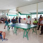 Kodim 1002/HST Sambut HUT Ke-65 Kodam VI/Mulawarman, Dengan Menggelar Lomba Tenis Meja