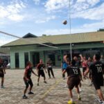 Sambut HUT KE-65 Kodam VI Mulawarman Kodim 1002/HST Gelar Lomba Volly Ball