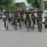 Kodim 1002/HST Gelar Olahraga Bersama Sambut HUT Ke-65 Kodam VI/Mulawarman