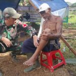 Andil Dalam TMMD, Petugas Kesehatan Kodim 1009/Tla Beri Pelayanan Kesehatan