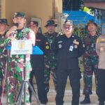 Dandim 1002/HST Pimpin  Apel Gabungan Kesiapsiagaan Karhutla Di Labuan Amas Utara