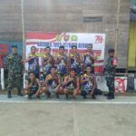 Kolaborasi Koramil Batu Benawa Dengan Desa Arangani Gelar Turnamen Bola Volly