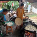 Babinsa Kasarangan Berikan Motivasi pada UMKM Kripik Singkong