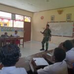 Tingkatkan Kualitas Pendidikan, Satgas Yonif 611/Awang Long Turut Mengajar di SD Inpres Nayaro