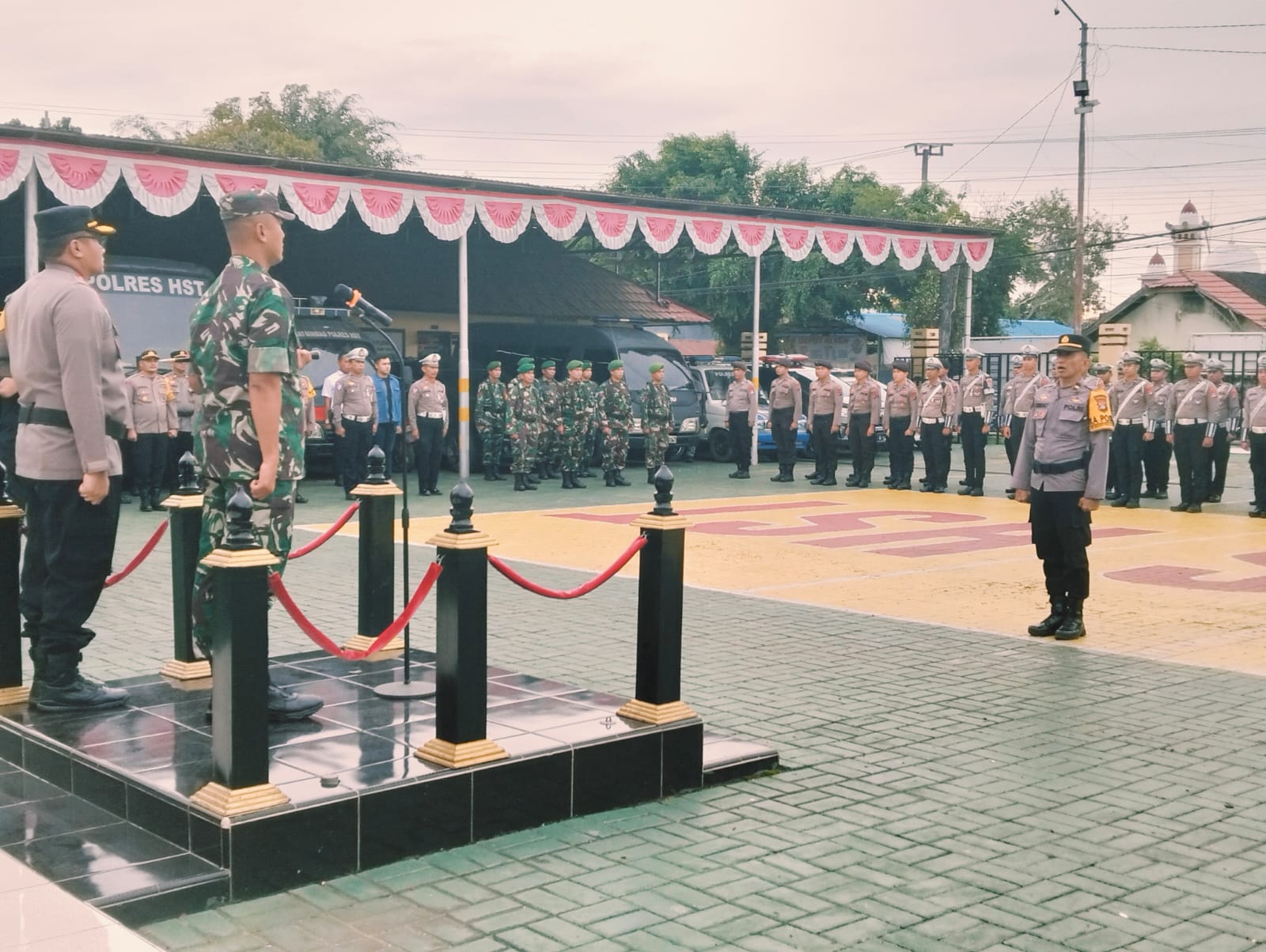 TNI-Polri Siap Amankan Perayaan Tahun Baru 2025 di Hulu Sungai Tengah