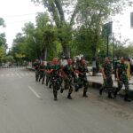 Kodim 1002/HST Gelar Lari Pagi Rutin, Jaga Kebugaran dan Soliditas Prajurit