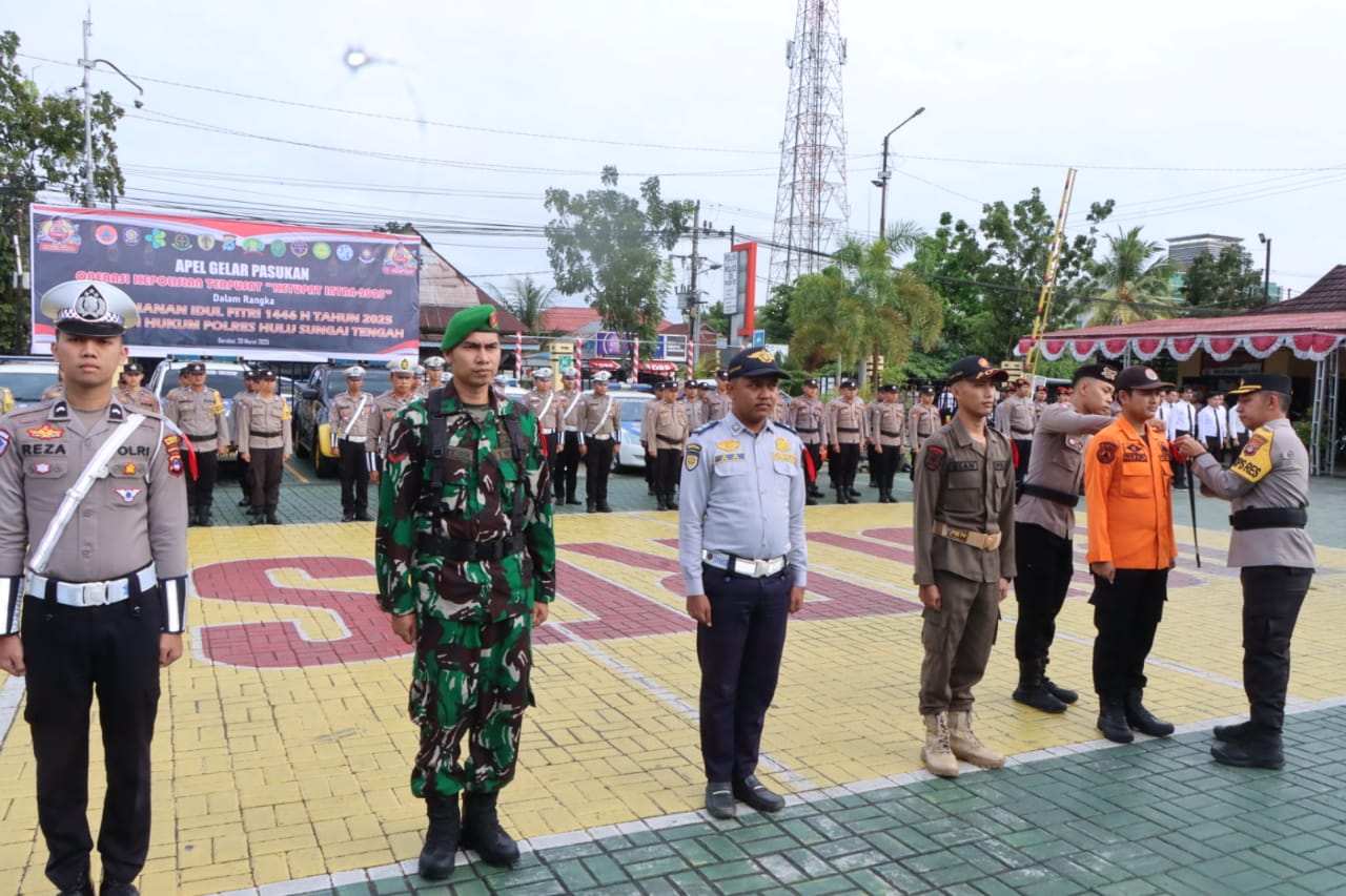 TNI-Polri Bersatu, Sukseskan Operasi Ketupat Intan 2025 di Hulu Sungai Tengah