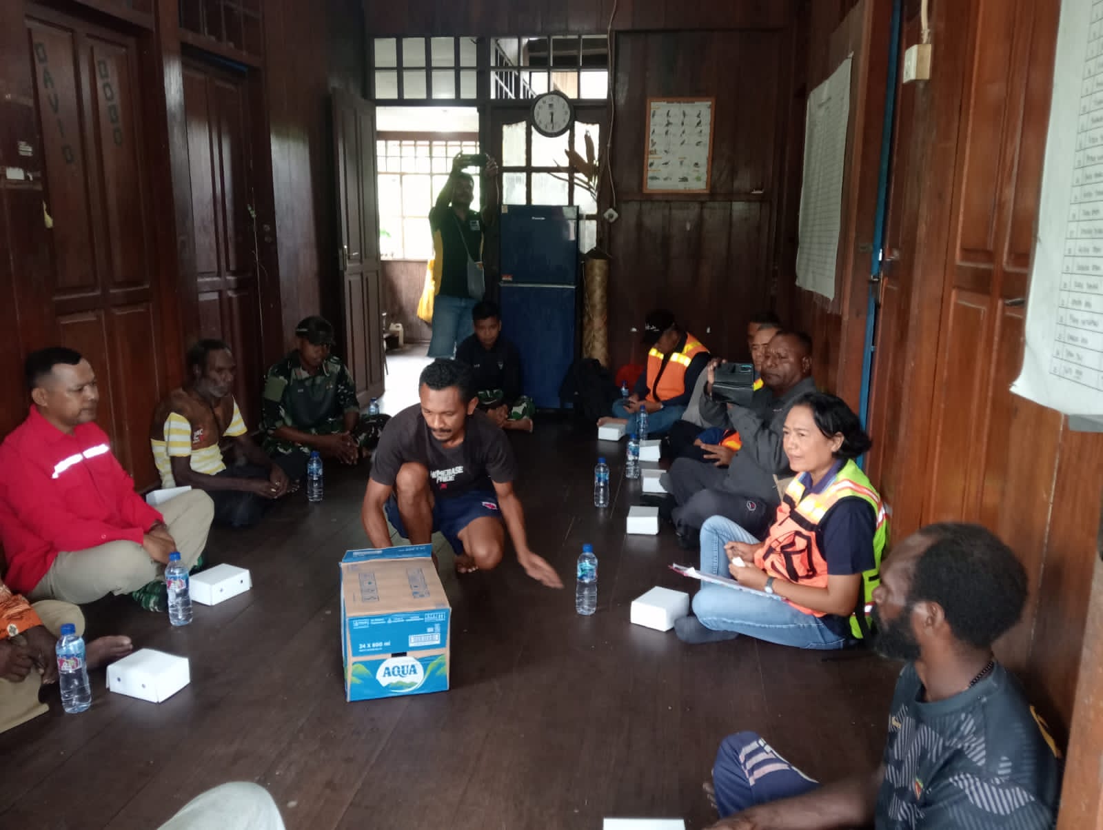 Sukseskan Ketahanan Pangan, Satgas Yonif 611/Awang Long Melaksanakan Pendampingan Rapat Koordinasi Perikanan
