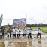 Kodim 1002/HST Bersama Forkopimda HST Wujudkan Ketahanan Pangan Melalui Gerakan Tanam Padi