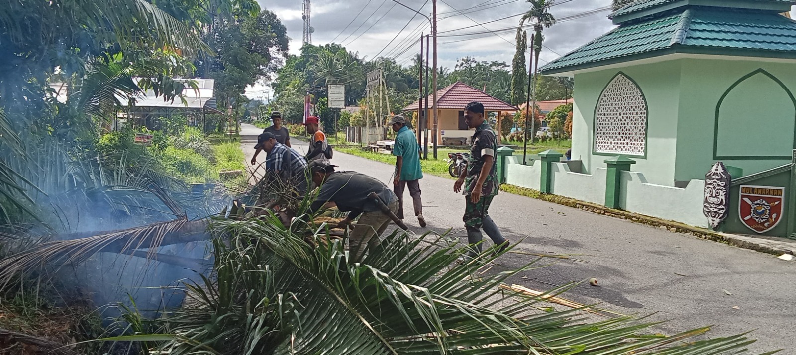 Ciptakan Pangkalan Bersih dan Nyaman, Inisiatif Anggota Koramil Batang Alai Utara