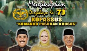 DPRD Batola Berikan Ucapan Ulang Tahun Kopassus ke-73 Tahun 2025