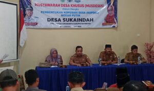 Kepala Desa Suka Indah Bentuk Koperasi Merah Putih