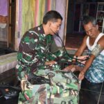 Satgas TMMD Kodim HST Proaktif Layani Kesehatan Warga Pengambau Hilir Luar