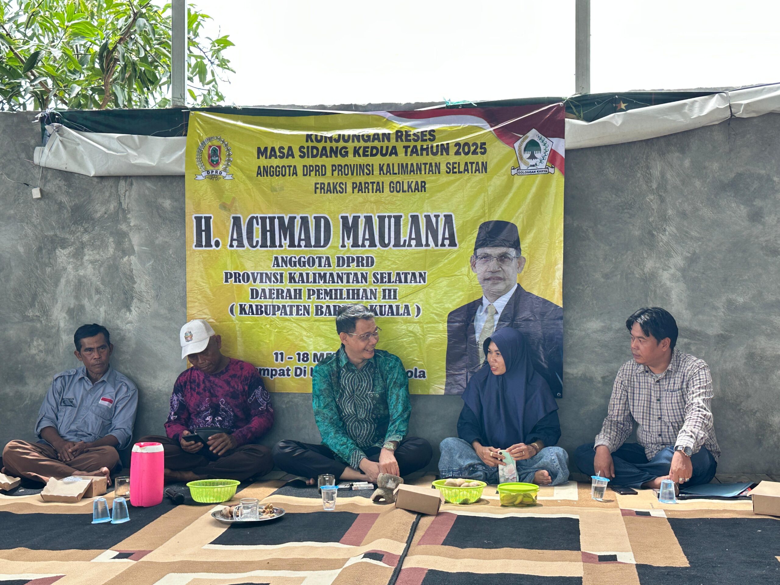 Achmad Maulana Komisi III DPRD Kalsel Laksanakan Reses di Desa Belandean