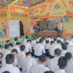 Dansatgas TMMD Ke-124 Kodim 1002/HST Sosialisasikan Rekrutmen TNI-AD Gratis di Ponpes Modern Darul Istiqomah
