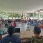 Dukung Percepatan Pembangunan, Satgas Yonif 611/Awang Long Hadiri Musyawarah Pembangunan Desa Nayaro