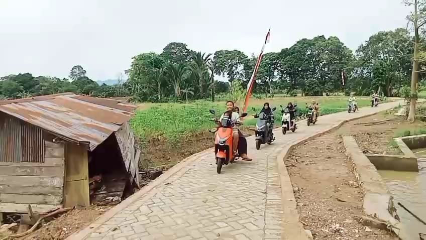 Jalan Baru TMMD di Pengambau Hilir Luar Dinikmati Warga, Lancarkan Aktivitas Sehari-hari