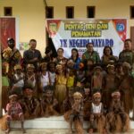 Dukung Dunia Pendidikan, Personel Satgas Yonif 611/Awl Apresiasi Pelepasan Siswa TK Nayaro