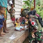 Satgas Yonif 611/Awl, Layanan Kesehatan Keliling Permudah Masyarakat Mimika