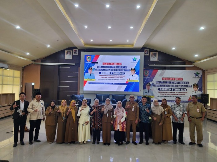 Tingkatkan SDM, Dispersip Kalsel Gelar Sertifikasi Pustakawan dan Pengelola Perpustakaan Angkatan Kedua