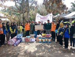 Babinsa Koramil 1002-08/Labuan Amas Utara Dampingi Penyerahan Bantuan untuk Korban Kebakaran di Desa Perumahan
