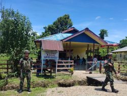 Kesadaran Akan Kesehatan, Satgas Yonif 611/Awl Dorong Perbaikan Infrastruktur Distrik Agimuga