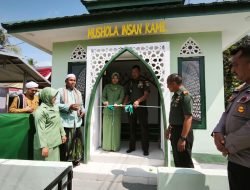 Pererat Silaturahmi TNI dan Rakyat, Dandim 1002/HST Resmikan Mushola di Batang Alai Utara