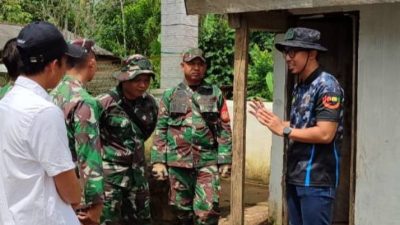 TMMD,Pemprov Kalsel Bangun Akses Air Bersih dan Sanitasi di Wilayah Terpencil. FOTO (MC Kalsel)