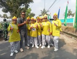Warga Dan Kepala Desa Sukadaya Ramaikan Gerak Jalan HUT RI ke-80 di Sukawangi