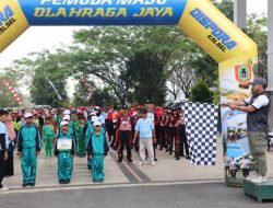 Ramaikan Hari Jadi ke-75 Kalsel, Puluhan Tim SD dan SMP Ikuti Lomba Gerak Jalan 