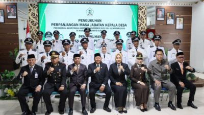 Ketua DPRD Batola Hadiri Pengukuhan Perpanjangan Masa Jabatan Kepala Desa