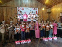 Kapolres Balangan Safari Kamtibmas, Berikan Bantuan Sosial Di Desa Liyu