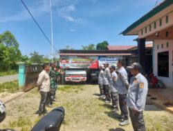 Babinsa Koramil 1002-05/Pandawan Gelar Pembinaan Satlinmas, Jaga Kamtibmas Wilayah Desa