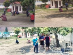 Ciptakan Lingkungan Bersih, Kepala Desa Makmur Jaya Nining Pimpin Kegiatan Jumat Bersih