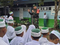 Pelda Sanderiansyah Tanamkan Disiplin dan Cinta Tanah Air di MIN 9 HST