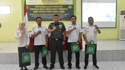 Komsos Kodim 1002/HST 2025, TNI-Pemda Bersatu Sukseskan Program Asta Cita Pemerintah RI