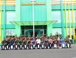 Danrem 101/Antasari Dampingi Pangdam XXII/TB, Perkuat Sinergi Pembinaan Satuan di Kotabaru
