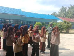 Koramil 1002-04/Las Dorong Pembentukan Karakter Pelajar Lewat Pramuka