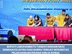 Bupati Labuhanbatu : MoU Bersama Kejati dan Pemerintah Daerah, Pastikan Penerapan Pidana Kerja Sosial Transparan