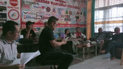 DPW Sekber Wartawan Indonesia Gelar Rapat Persiapan Munas dan Pembekuan Sementara DPD Kalsel