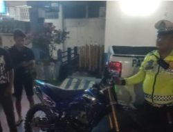 Satlantas Polres Labuhanbatu Tertibkan Knalpot Brong dalam Rangka Ops Zebra Toba 2025