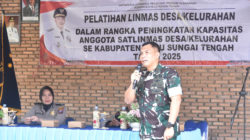 Penguatan Satlinmas: Dandim 1002/HST Dorong Profesionalisme dan Sikap Bela Negara