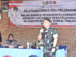 Penguatan Satlinmas: Dandim 1002/HST Dorong Profesionalisme dan Sikap Bela Negara