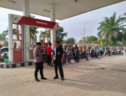 Polsek Panai Tengah Monitoring Ketersediaan BBM di SPBU 