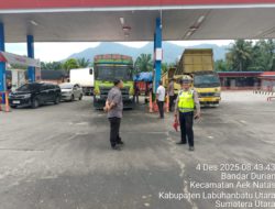 Polsek Aek Natas Lakukan Patroli dan Monitoring Ketersediaan BBM di Wilayah Hukum Labuhanbatu Utara