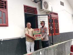 Polsek NA IX-X Salurkan Bantuan untuk Warga Terdampak Banjir