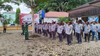 Latihan PBB Perkuat Kesiapsiagaan Linmas di Labuan Amas Utara