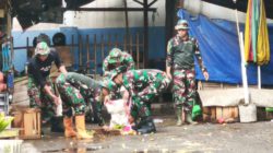 Momentum Hari Juang TNI AD : Pasar Kramat Jadi Sasaran Aksi Bersih Kodim 1002/HST